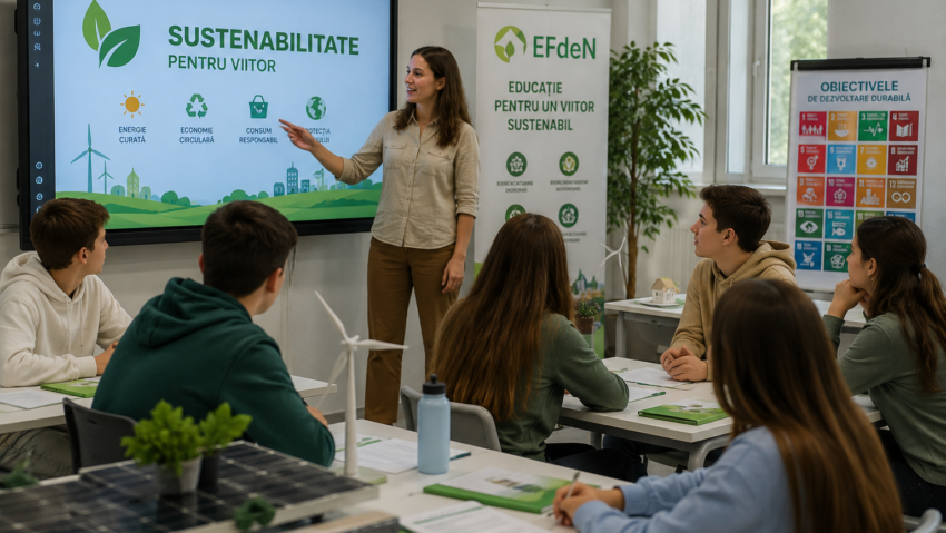 EFdeN formează 1.000 de profesori pentru predarea sustenabilității, inclusiv în Dolj