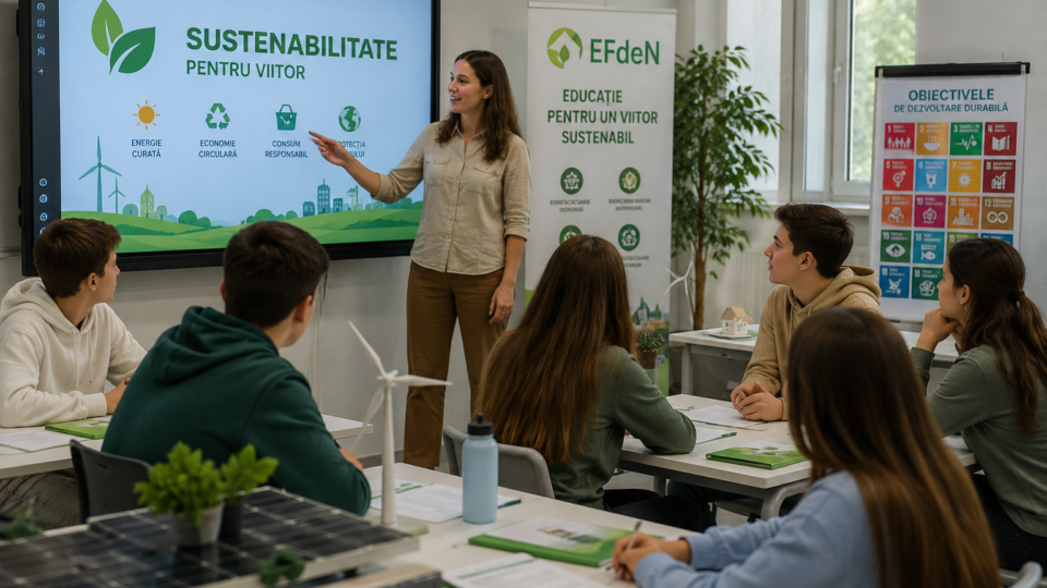 EFdeN formează 1.000 de profesori pentru predarea sustenabilității, inclusiv în Dolj