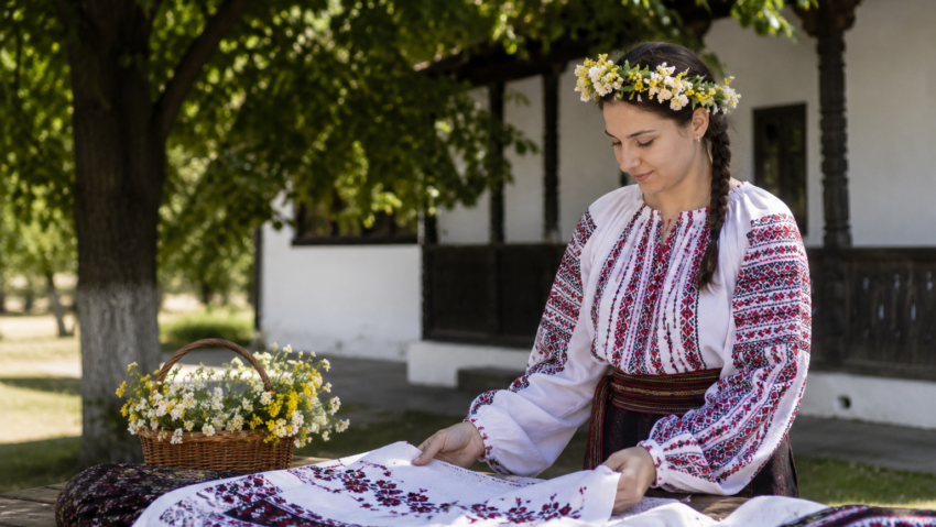 Craiova se îmbracă în ie de Sânziene