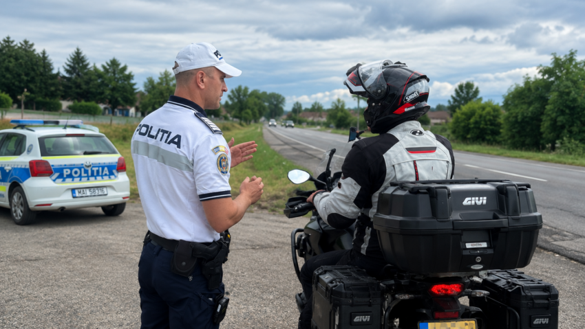 Acțiuni ROADPOL dedicate siguranței utilizatorilor de vehicule pe două roți în județul Vâlcea