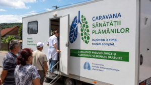 Caravana „Sănătății Plămânilor” ajunge în Gorj și oferă investigații gratuite pentru depistarea bolilor pulmonare