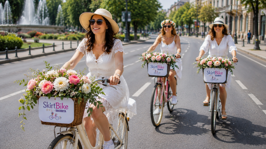 Parada SkirtBike aduce eleganța pe două roți în Drobeta-Turnu Severin