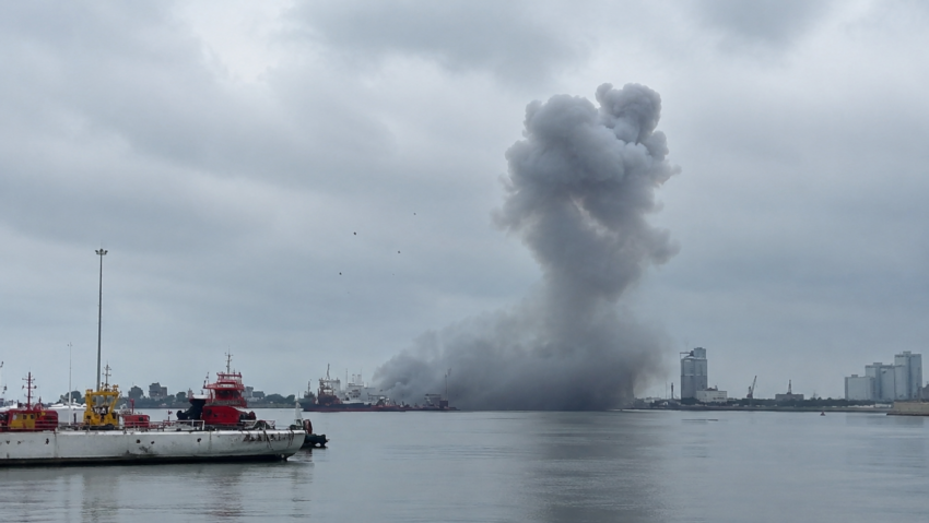 Alertă în Portul Constanța după apariția unei presupuse drone marine. O explozie a fost raportată în zonă