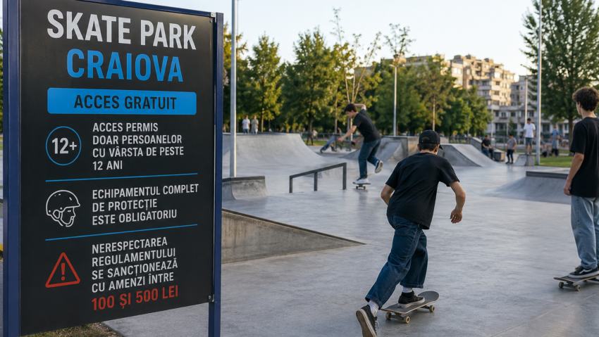 Regulament în dezbatere publică pentru noul Skate Park din Craiova