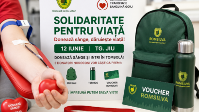Donatorii de sânge din Gorj pot câștiga premii în cadrul campaniei „Solidaritate pentru viață”
