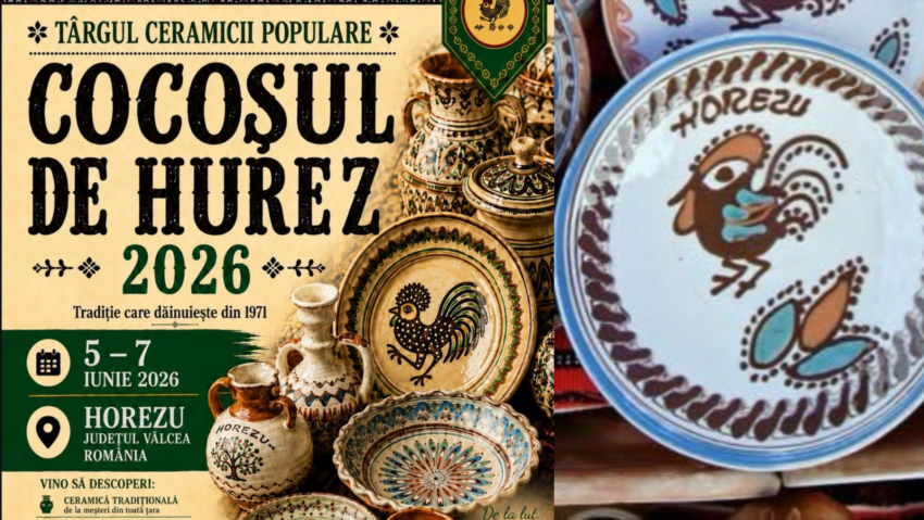 Vâlcea/Târgul „Cocoșul de Hurez”, ediția a 54-a, între 5-7 iunie