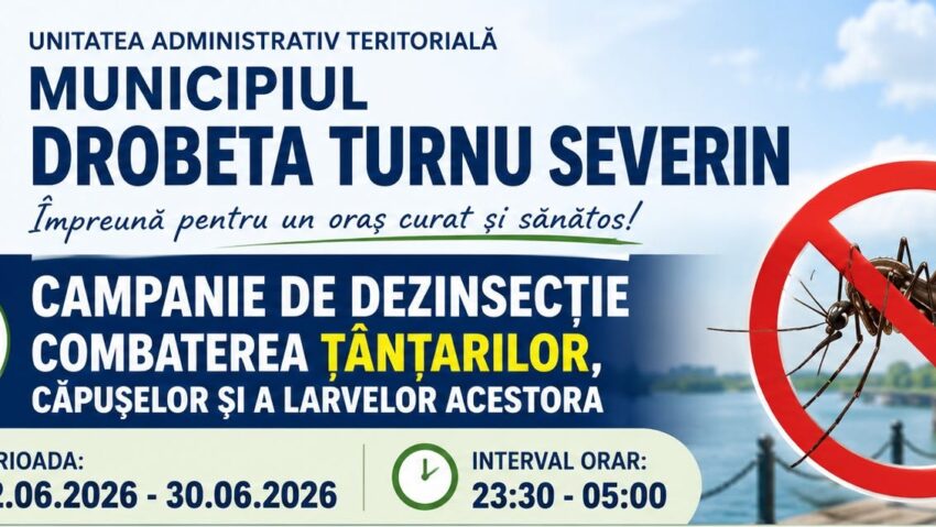 Campanie de dezinsecție la Drobeta-Turnu Severin