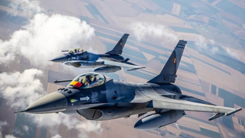 A treia dronă doborâtă de un avion F-16 al Forțelor Aeriene Române, în numai trei zile