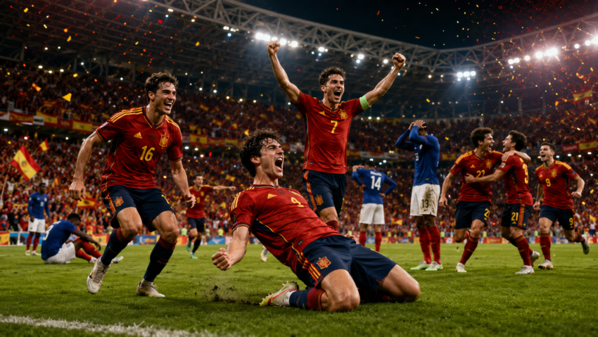 Spania a eliminat Franța și s-a calificat în finala Cupei Mondiale, după o demonstrație de forță la Dallas