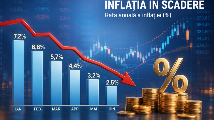 BNR: Inflația ar putea scădea în perioada următoare. Dobânda-cheie rămâne la 6,5%