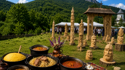 Bucate tradiționale și sculpturi în lemn, atracțiile weekendului la Polovragi