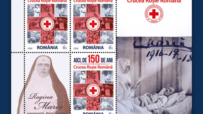 Emisiune filatelică dedicată Crucii Roșii din România