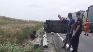 Circulație întreruptă pa DN 56A, în zona localității Izimșa