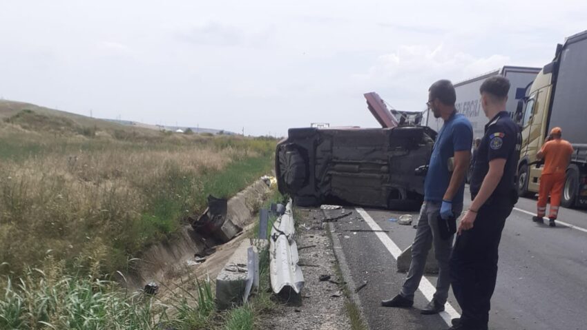 Circulație întreruptă pa DN 56A, în zona localității Izimșa