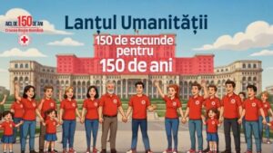 Crucea Roşie Română Filiala Argeş organizează ”Lanţul Umanităţii/150 de secunde pentru 150 de ani”