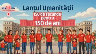Crucea Roşie Română Filiala Argeş organizează ”Lanţul Umanităţii/150 de secunde pentru 150 de ani”