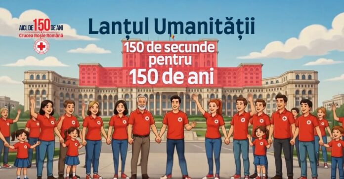 Crucea Roşie Română Filiala Argeş organizează ”Lanţul Umanităţii/150 de secunde pentru 150 de ani”