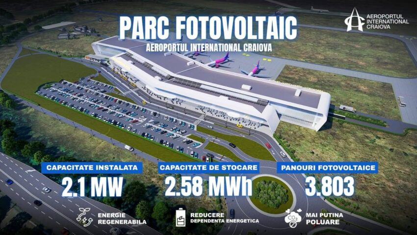 Aeroportul Internațional Craiova investește în energie verde