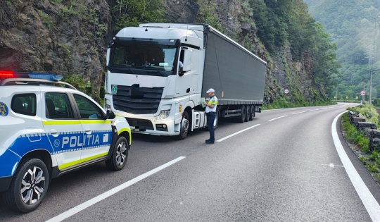 Vâlcea: Restricții de circulație pe DN 7