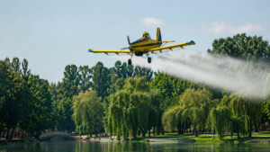 Dezinsecție aeriană în Craiova