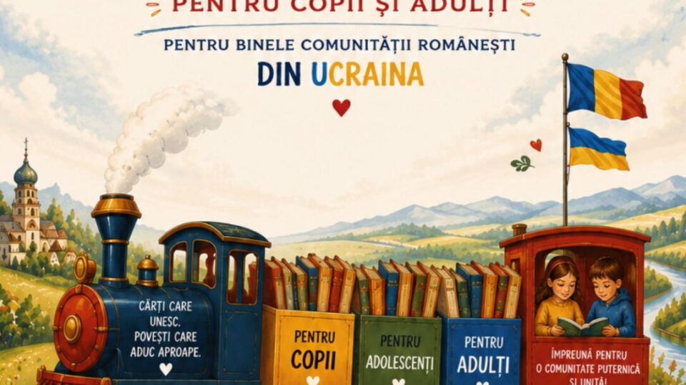 Craiova/”Un tren de cărți”, pentru românii din Ucraina, de Ziua Limbii Române