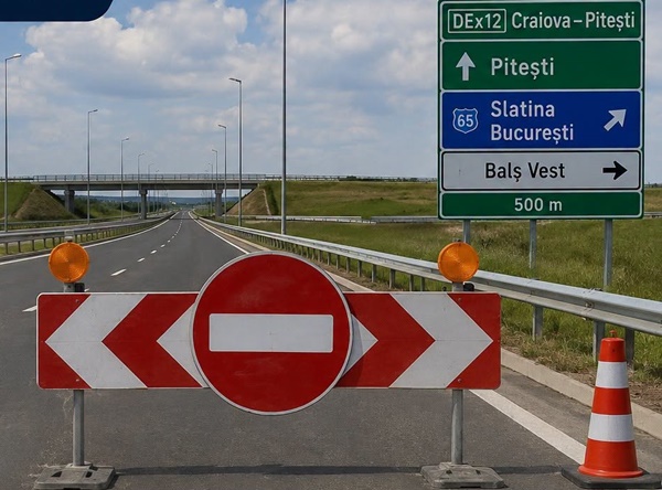 Olt/Trafic oprit pe DeX 12, pe sensul Craiova – Pitești
