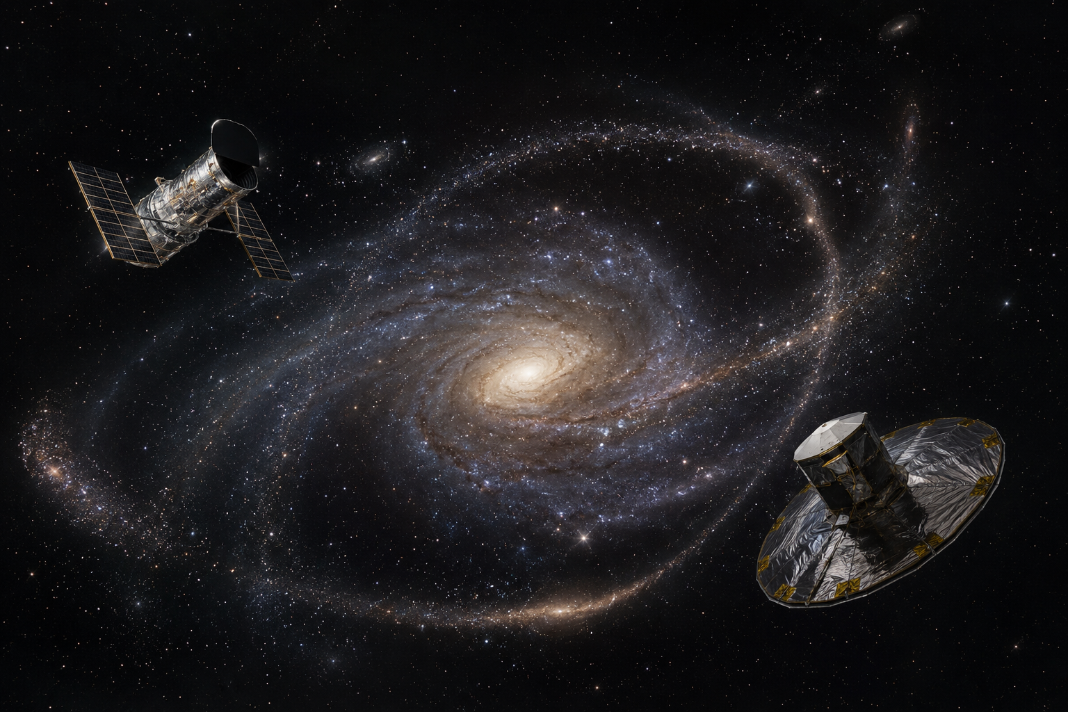 Datele Hubble și Gaia reconstruiesc o veche coliziune a Căii Lactee