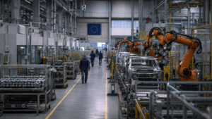 Producția fabricilor din zona euro se apropie de maximul ultimilor patru ani și jumătate