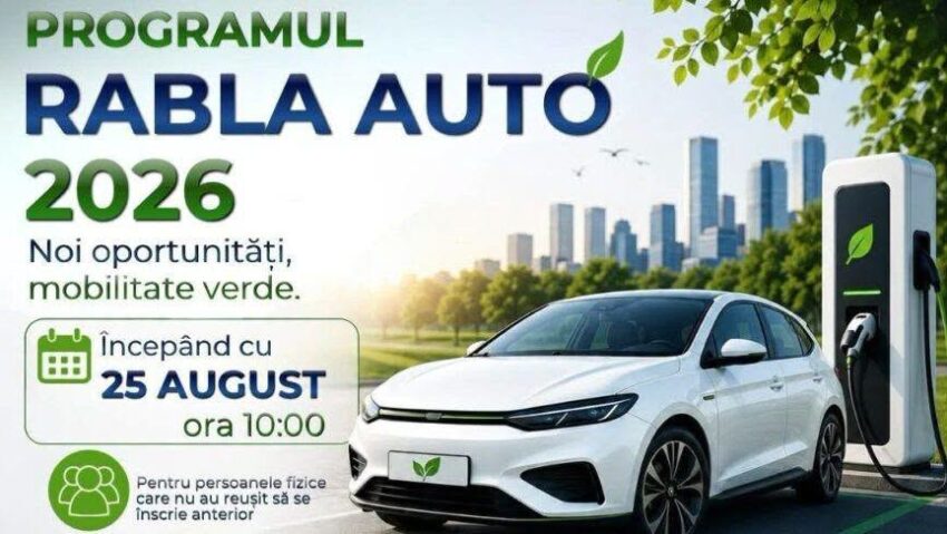 Azi începe o nouă sesiune de înscrieri în Programul „Rabla” 2026 pentru persoane fizice
