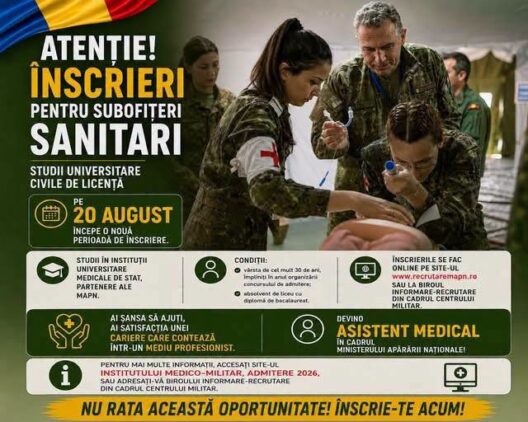 Armata Română recrutează subofițeri sanitari