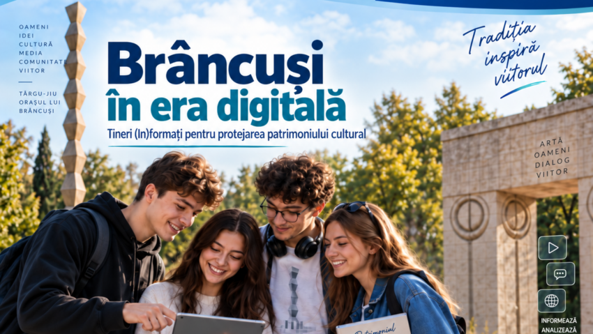 Târgu-Jiu/Proiectul ”Brâncuși în era digitală”, o colaborare ADER-CNA