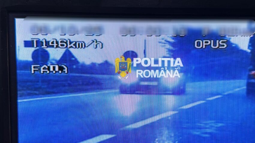 Prins cu 146 km/h pe un drum din Dolj. Polițiștii au aplicat 127 de sancțiuni în doar patru ore