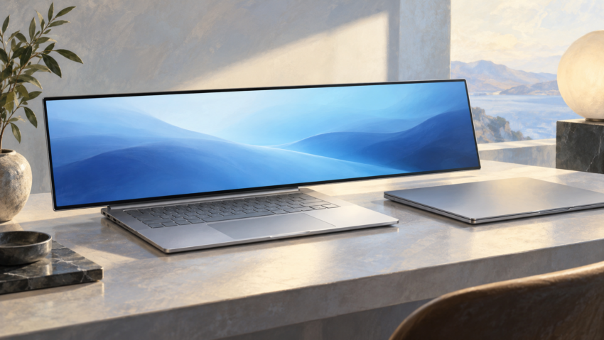 Lenovo prezintă un laptop cu ecran extensibil și un concept de sub 830 de grame