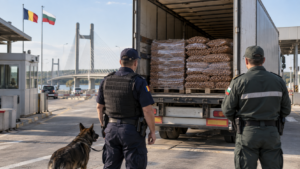 Doisprezece migranți, descoperiți într-un camion la Calafat