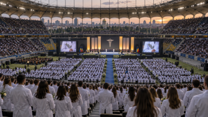 Peste 1.400 de absolvenți ai UMF „Carol Davila” depun jurământul la Arena Națională