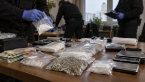 Trei persoane arestate într-un dosar de trafic de cocaină la Craiova
