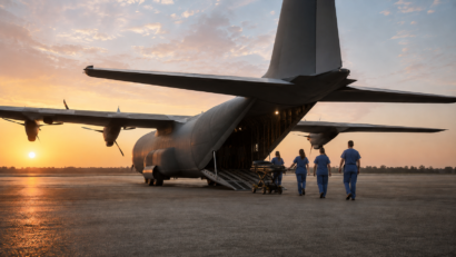 Cinci copii din Gaza au fost evacuați medical cu un avion românesc