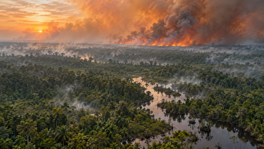 Incendiile din Indonezia produc emisii uriașe, pe fondul secetei