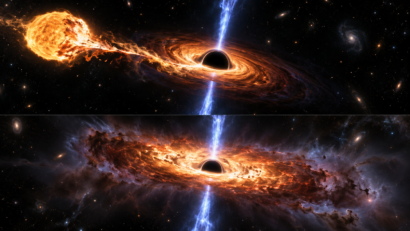 Astronomii explică de ce unele găuri negre produc jeturi la ani după distrugerea unei stele