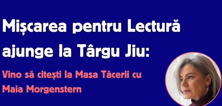 „Silent Reading Party” în Parcul Central din Târgu Jiu