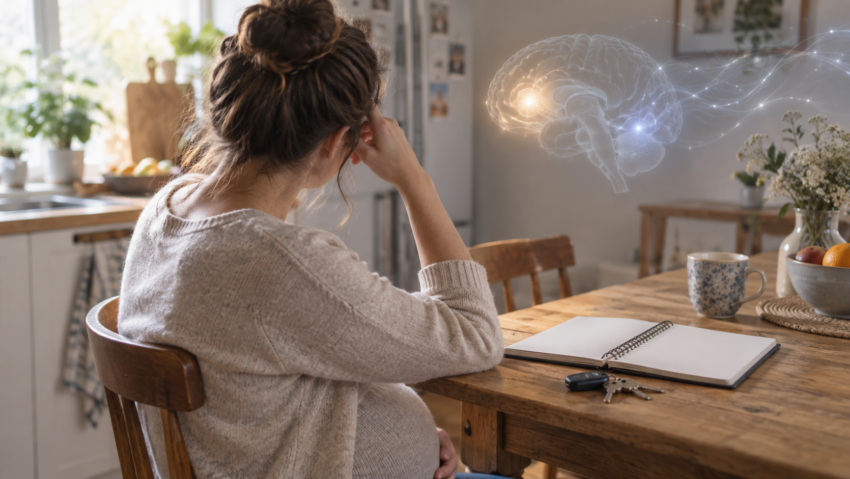 Un studiu identifică un posibil mecanism cerebral pentru uitarea din timpul sarcinii