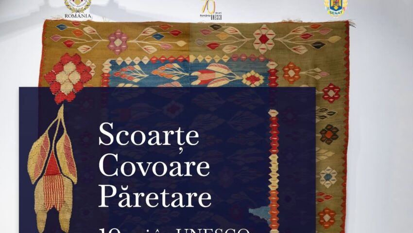 Scoarțe, covoare și păretare, în expoziție la Palatul Parlamentului