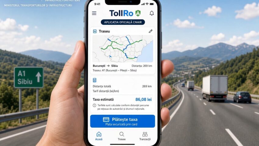 Platforma TollRo va putea fi utilizată începând cu 1 octombrie 2026