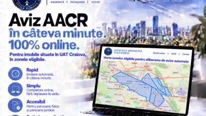 Avizul AACR, disponibil online și pentru imobilele din zonele eligibile ale municipiului Craiova