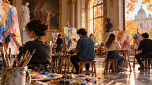 Imersiuni Vizuale” începe vineri la Craiova: pictură, mentorat și ateliere deschise publicului