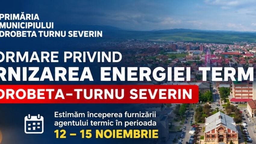 Mehedinți: Pregătiri pentru furnizarea agentului termic la Drobeta-Turnu Severin