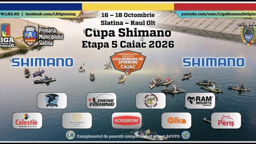 Slatina va găzdui Cupa Shimano, competiție de pescuit din caiac