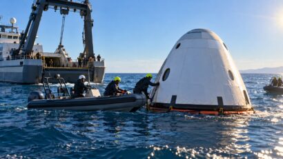 Crew-12 a revenit pe Pământ: capsula Dragon a amerizat în Pacific