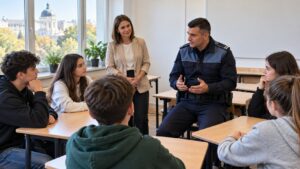 Polițiștii au discutat cu elevii din Craiova despre violență, droguri și bullying