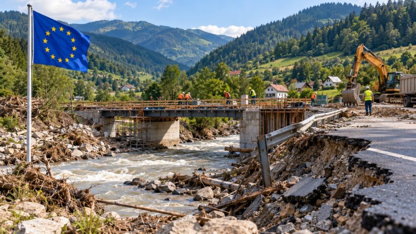 România primește un nou sprijin european de 14,3 milioane de euro pentru refacerea după inundații